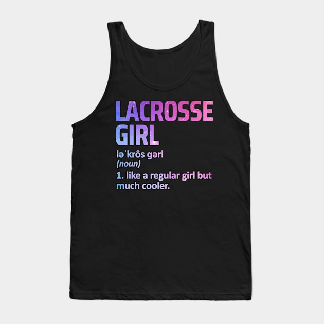 lacrosse girl Tank Top by Mandala Project